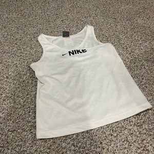 Nike Tank Top Logo Shirt Medium Guc White black